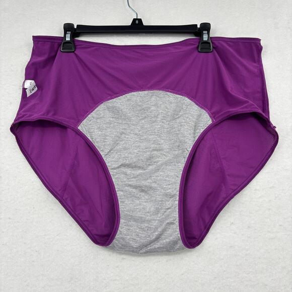 Everdries Leakproof Brief Panty Size 4X Violet Purple Discreet Absorbent - Picture 3 of 7